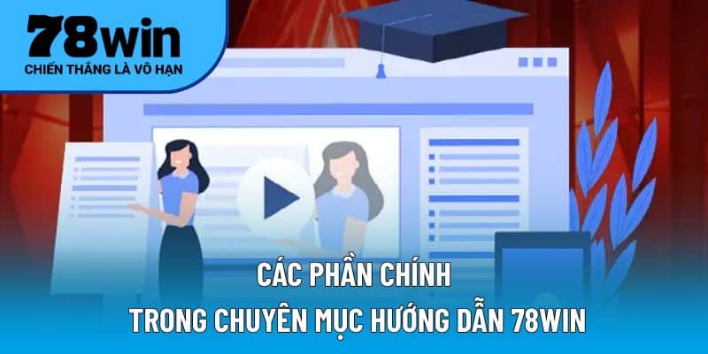 Các phần chính trong chuyên mục hướng dẫn 78WIN